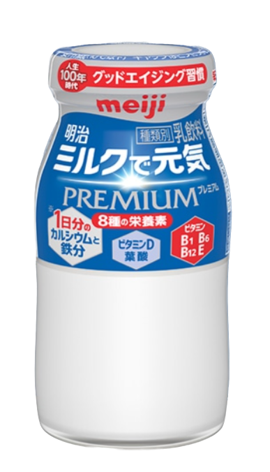 明治宅配 ミルクで元気プレミアムのパッケージ